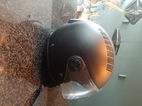 Mat zwarte Scooter helm maat xl 60-61