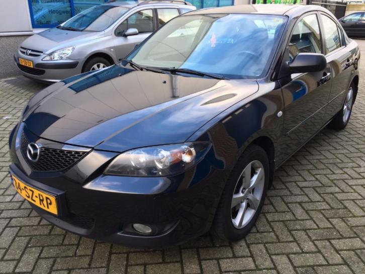 Mazda 3 1.6 Citd Sedan Touring 2006 Zwart ClimaTronic Ac