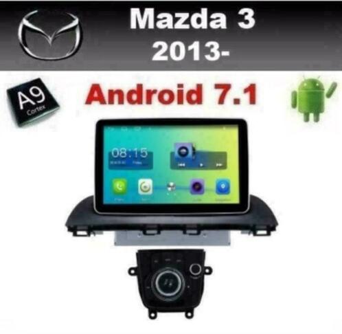 Mazda 3 navigatie android 7.1 wifi dab carkit usb 2013-