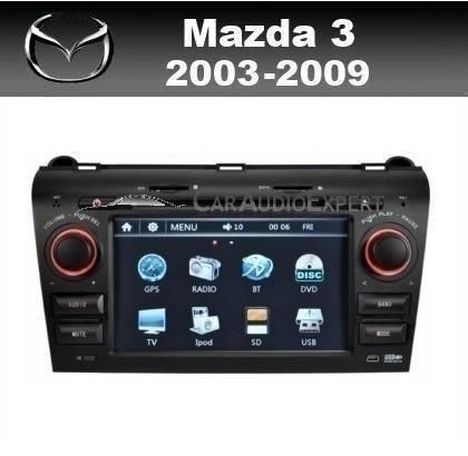 Mazda 3 radio navigatie 7 inch USB DVD iPod Bluetooth SD