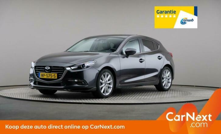 Mazda 3 Skyactiv-G 120 Automaat, LED, Leder, Navigatie,