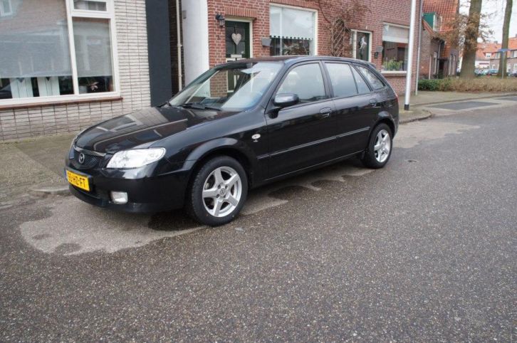 Mazda 323 1.6 F Sportive 2002 Zwart NAP Airco cruise cntr