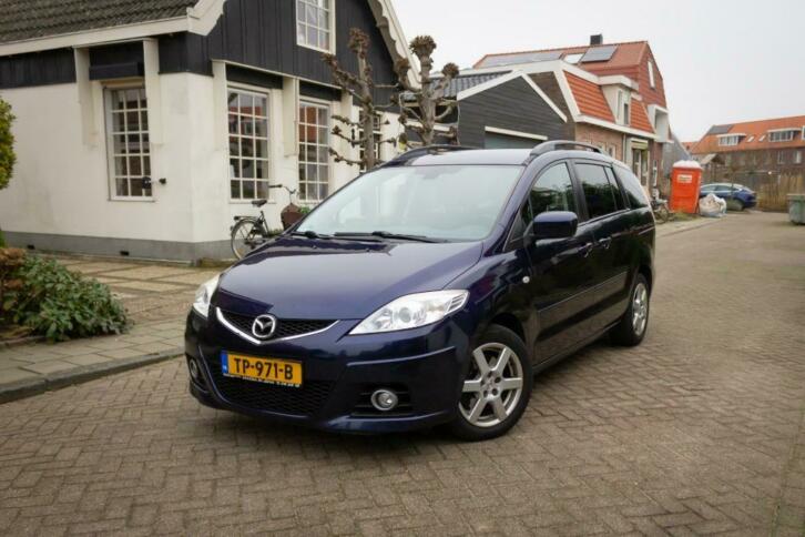 Mazda 5 2.0 Citd 143pk 2009 7 zits Blauw Dealer onderhouden