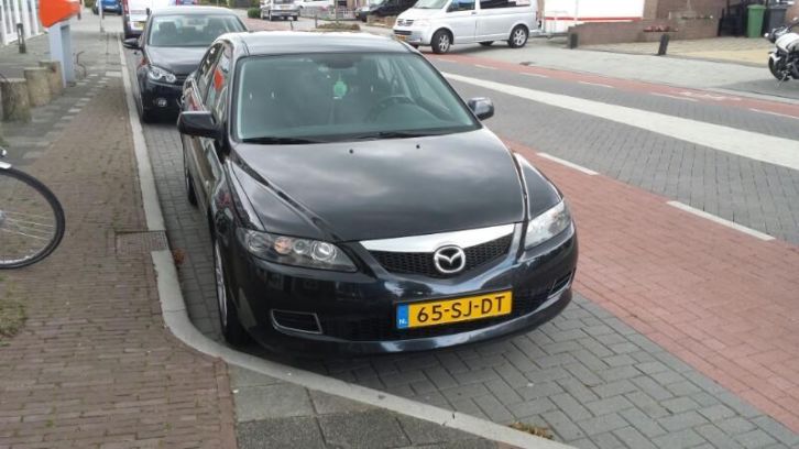 Mazda 6 2.0 Citd Sport 89KW 2006 Zwart Navi, nieuwe model