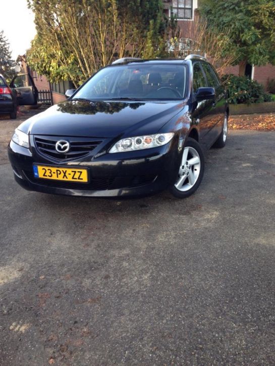 Mazda 6 2.0 Citd Sportbreak Touring 2 88KW 2005 Zwart 