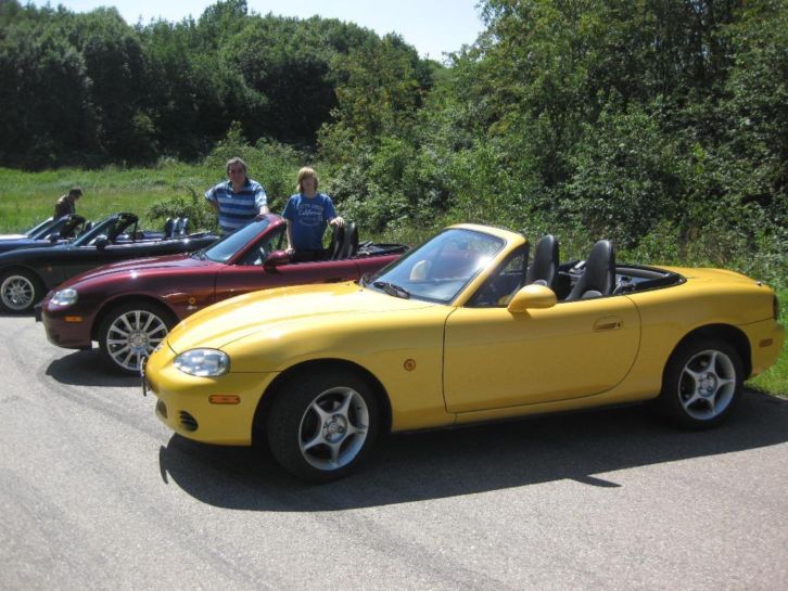 Mazda MX5 1.6 I 2002 Geel Parelmoer. Super kleur