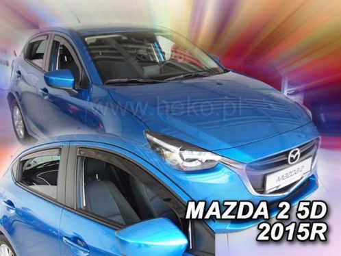 mazda zijwindschermen pasvorm getinte raamspoilers demio