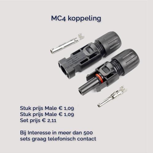 MC4 Koppelingen GOEDKOOP amp gekeurd, krimphulzen, kabel amp div