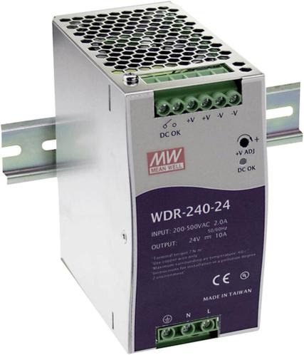 Mean Well WDR-240-24 DIN-rail netvoeding 24 VDC 10 A 240 W
