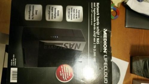 Medion lifecloud netwek Nas met 2 TB schijf