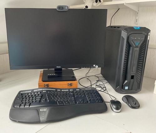 Medion PC, iiyama monitor, MS toetsenbord, Lochtech box