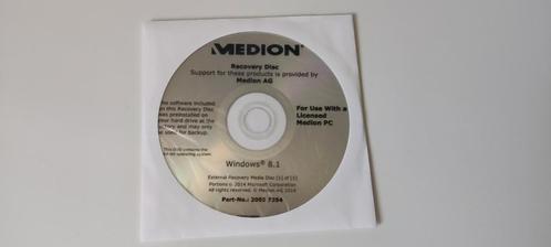 Medion pc recovery herstel disc CD Windows 8.1