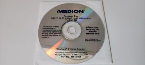 Medion Recovery Disc Cd Windows 7 home Premium