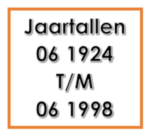 Meer dan 100 Jaartal 06 nummers (1924 tm 1998)