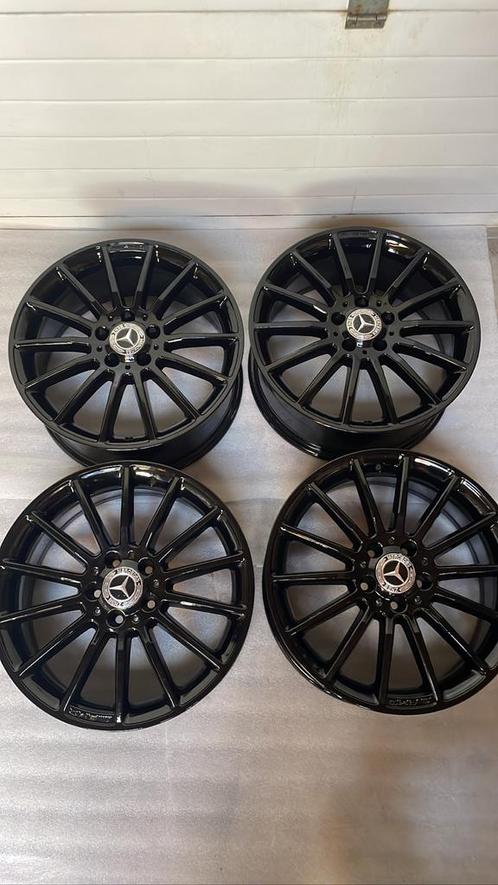 Mercedes 18 inch AMG velgen, A klasse, Glans Zwart