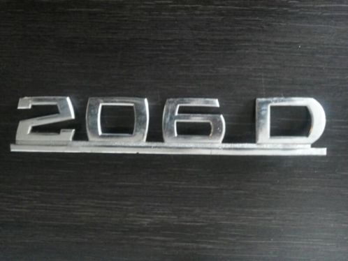 Mercedes 206 D embleem 206 diesel chroom hanomag henschel 