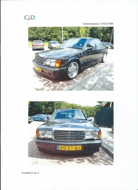 Mercedes 2.5 E 16 U9 1988 Zwart 199 Metallic