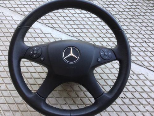Mercedes-Benz stuur met airbag W204 C-Klasse Leder