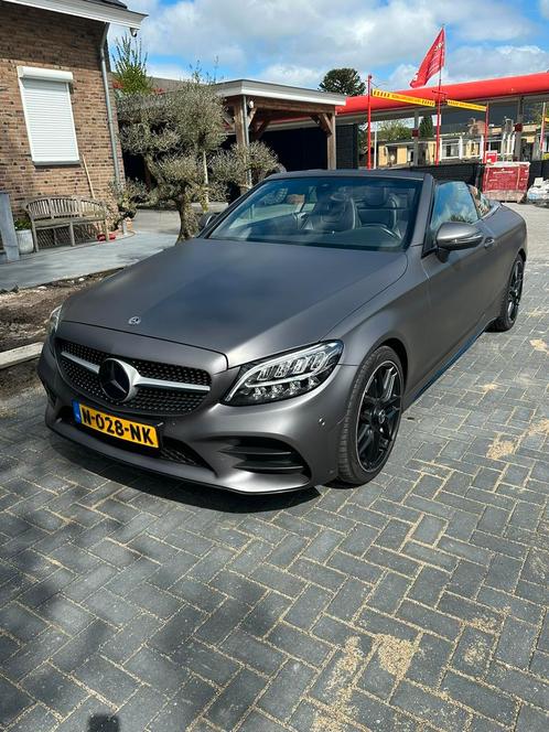 Mercedes C-klasse Cabriolet C180 156pk 9G-TRONIC 2019 Zwart