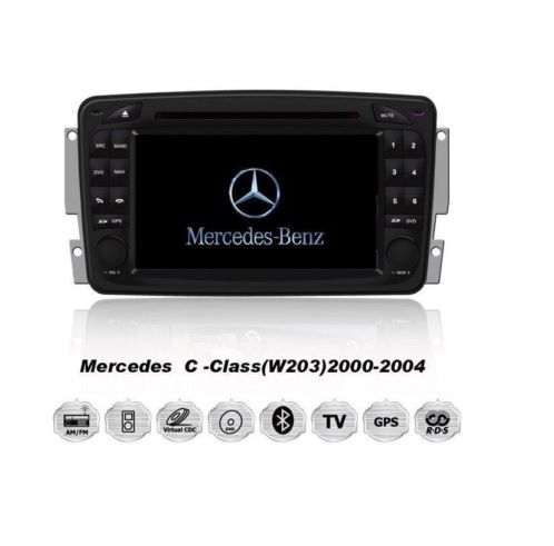 Mercedes c w203 navigatie dvd carkit touchscreen usb sd wifi