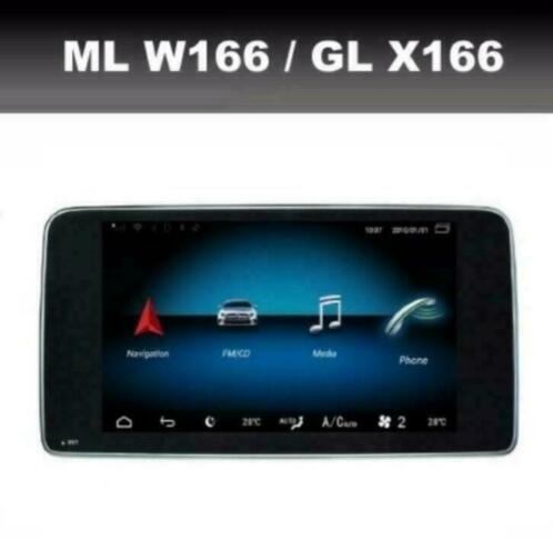 Mercedes ML W166 GL android 9 navigatie dab carkit carplay