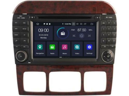 Mercedes s klasse w220 radio navigatie dvd carkit android