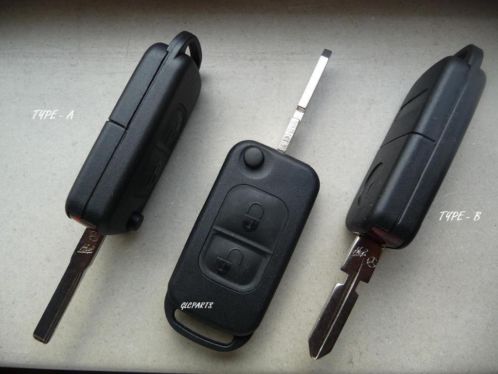 Mercedes sleutel 2 knop klapsleutel