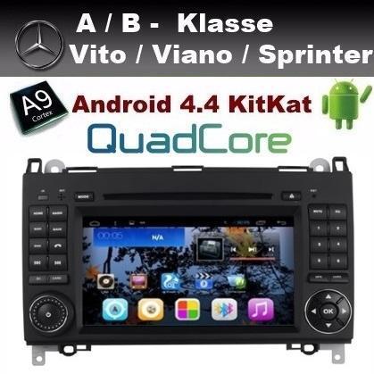 Mercedes Vito Sprinter BKlasse radio navigatie android 4.4