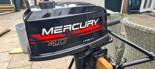 Mercury 4 pk 2takt buitenboord motor met rubberboot .