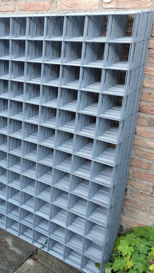 Metalen draadnetten betonnet schutting gaas plantenrek rek