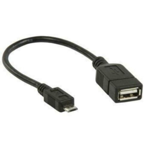 Micro USB male to USB female cable (OTG)