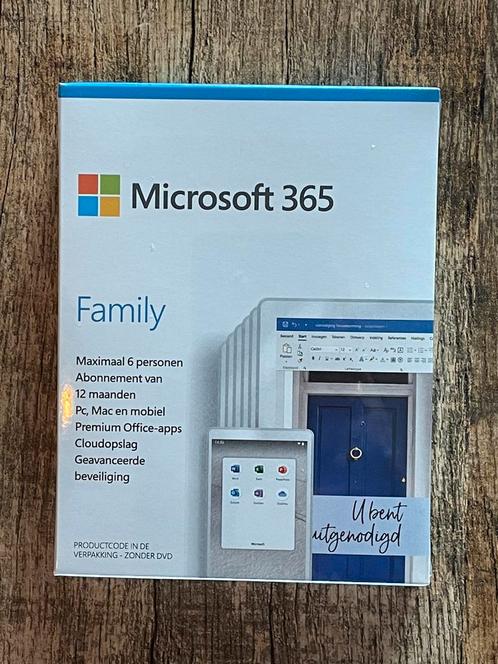 Microsoft 365 Family 12 maanden geseald