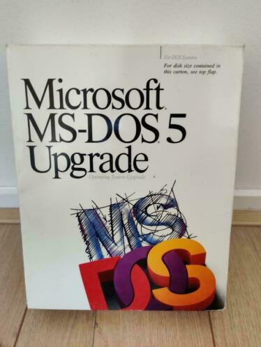 Microsoft MS-DOS 5 Upgrade ibm pc big box
