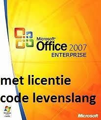 microsoft office 2007 met productcode levenslang 