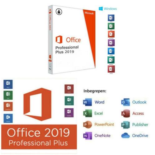 Microsoft Office 2019 Pro Plus Licentie Key Code 3264 Bits