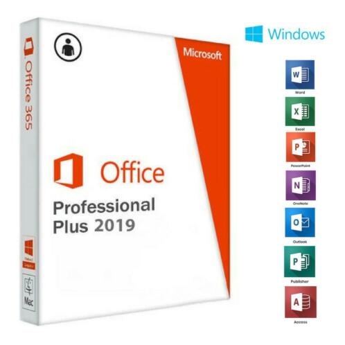 Microsoft Office 2019 Pro Plus  Licentie Levenslang