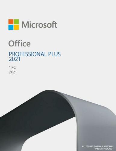 Microsoft Office 2021 Licentie 1 PC 24.95 Voordeellicentie