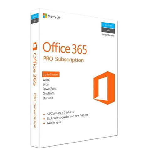Microsoft Office 365 Levenslang geldig  Voor 5 apparaten 