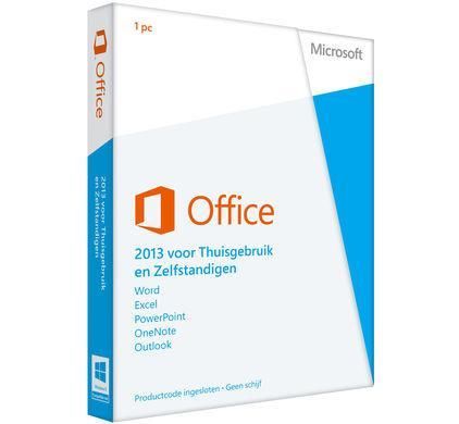 Microsoft Office Thuisgebruik en Zelfstandigen 2013 NL 