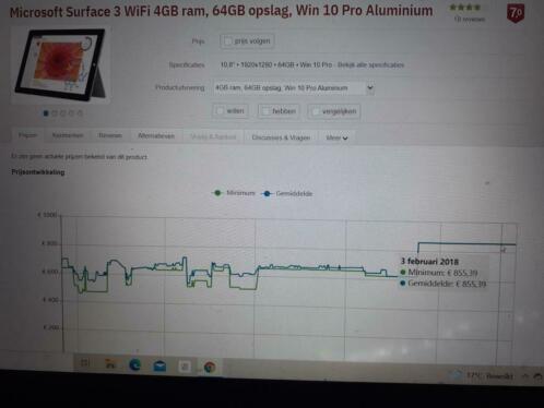 Microsoft surface 3 64GB