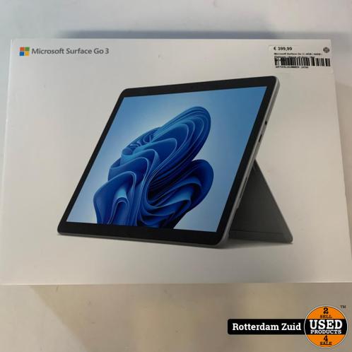 Microsoft Surface Go 3  4GB  64GB  Platinum  Nieuw 