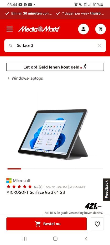 Microsoft Surface Go3