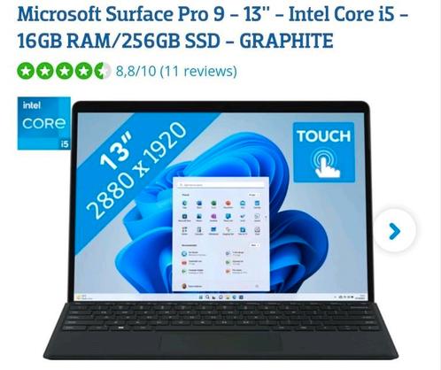 Microsoft Surface Pro 9 13quot Intel Core i5 16GB RAM 256GB SSD