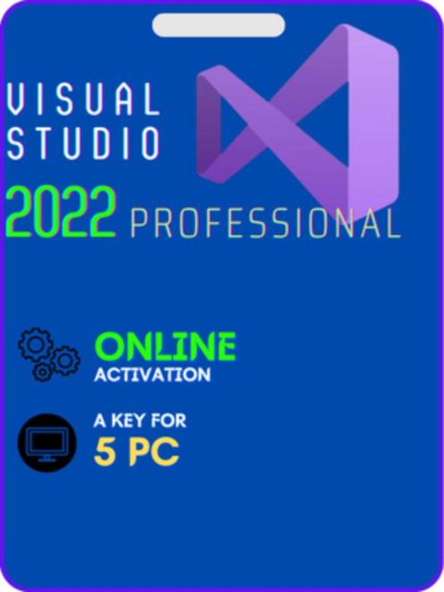 Microsoft Visual Studio 2022 Pro voor 5PC activaties