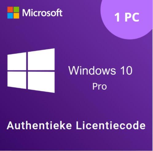 Microsoft Windows 10 Pro  Licentiecode 