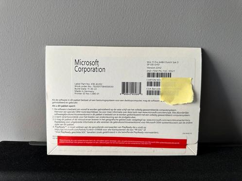 Microsoft Windows 11 Pro OEM 64bit NL licentie