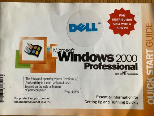 Microsoft Windows 2000 Professional. Nieuw. (Engels)