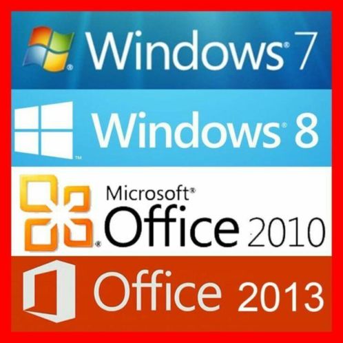 Microsoft Windows 7  8.1  Office 2010 , Office 2013 