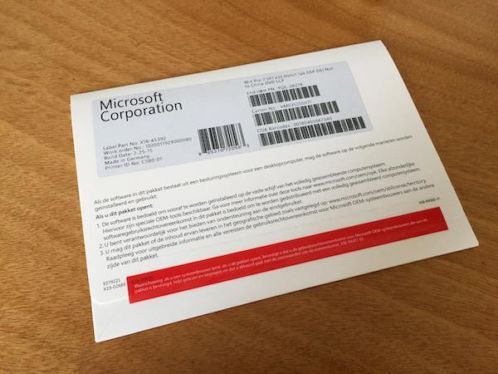 Microsoft Windows 7 Professional NL Nieuw Verzegeld SP1
