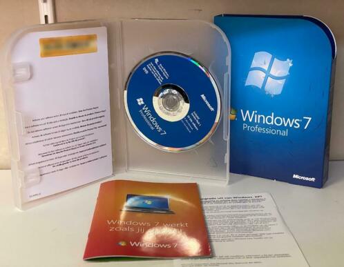 Microsoft Windows 7 Professional NL pakket in doosje
